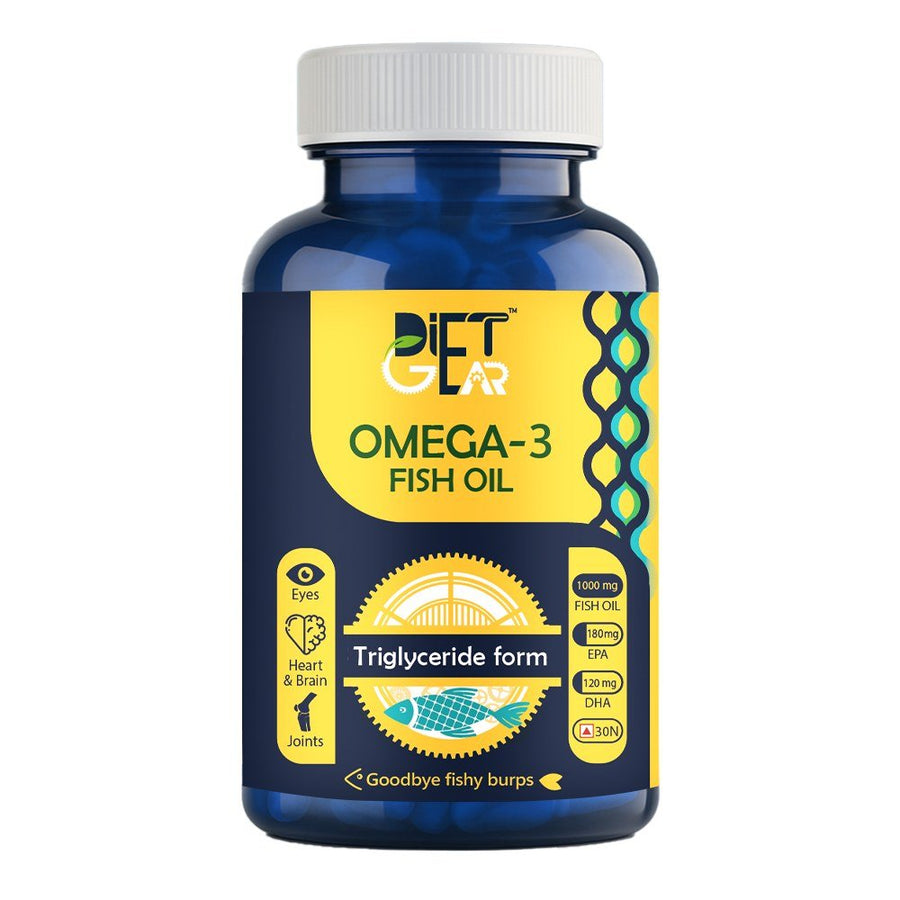 Diet Gear Omega 3 Fish Oil bottle