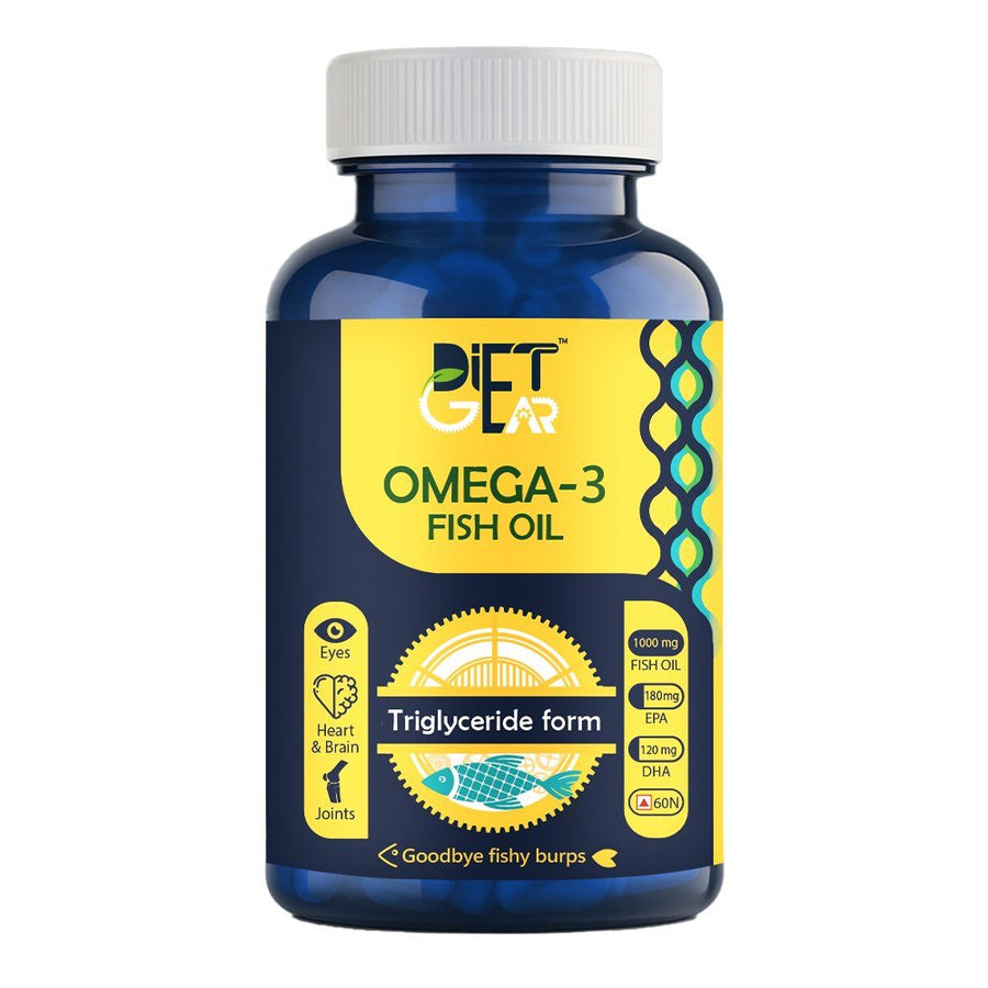 Diet Gear Omega 3 Fish Oil bottle