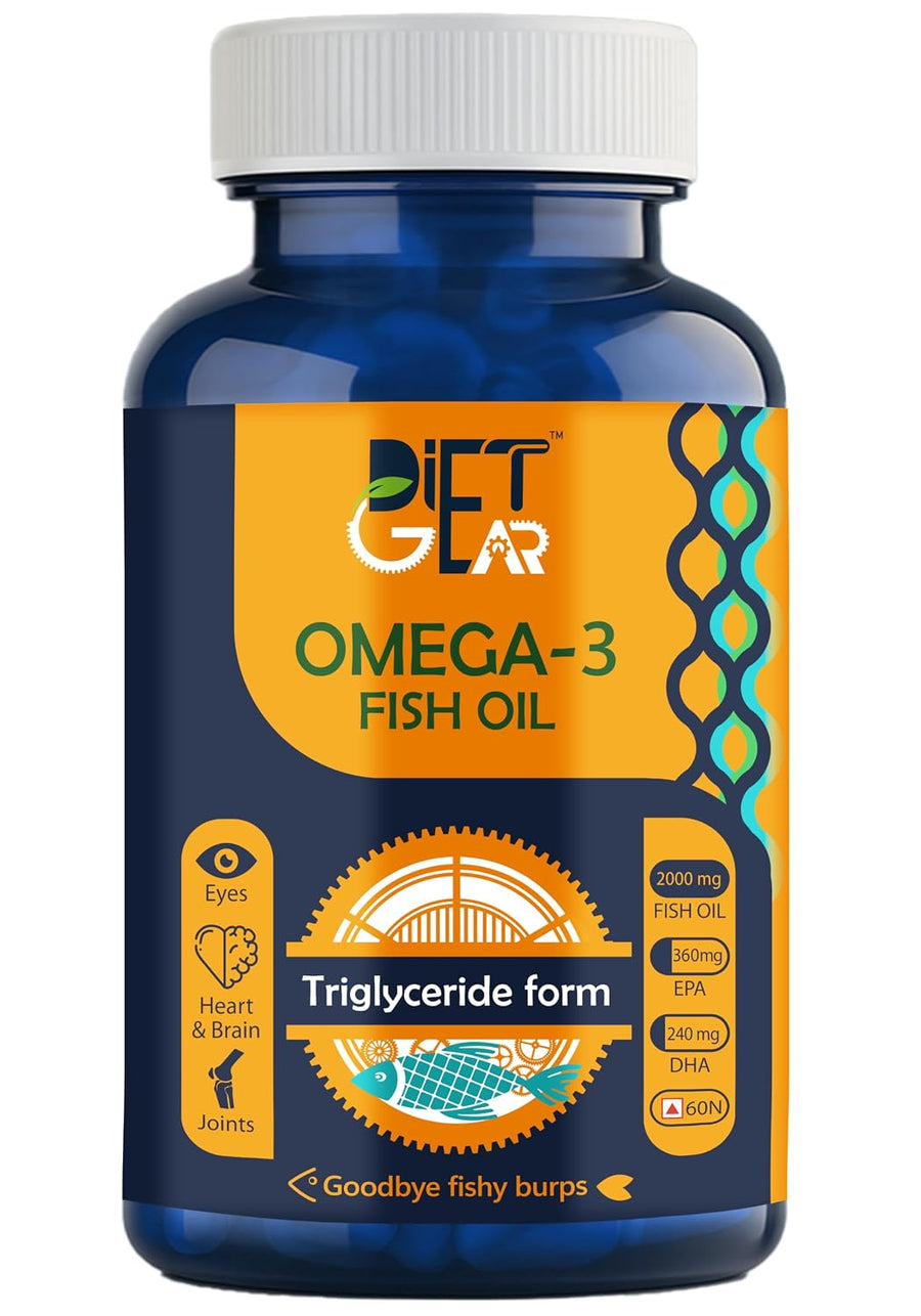 Diet Gear Omega 3 Fish Oil bottle