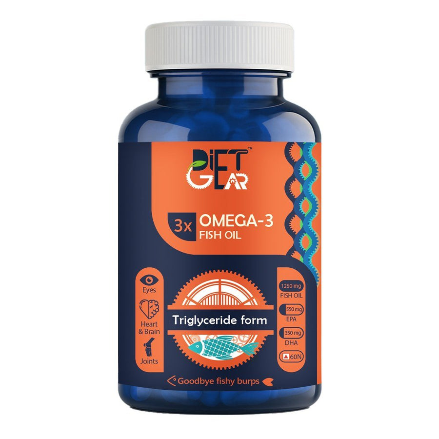 Diet Gear Omega 3 Fish Oil bottle